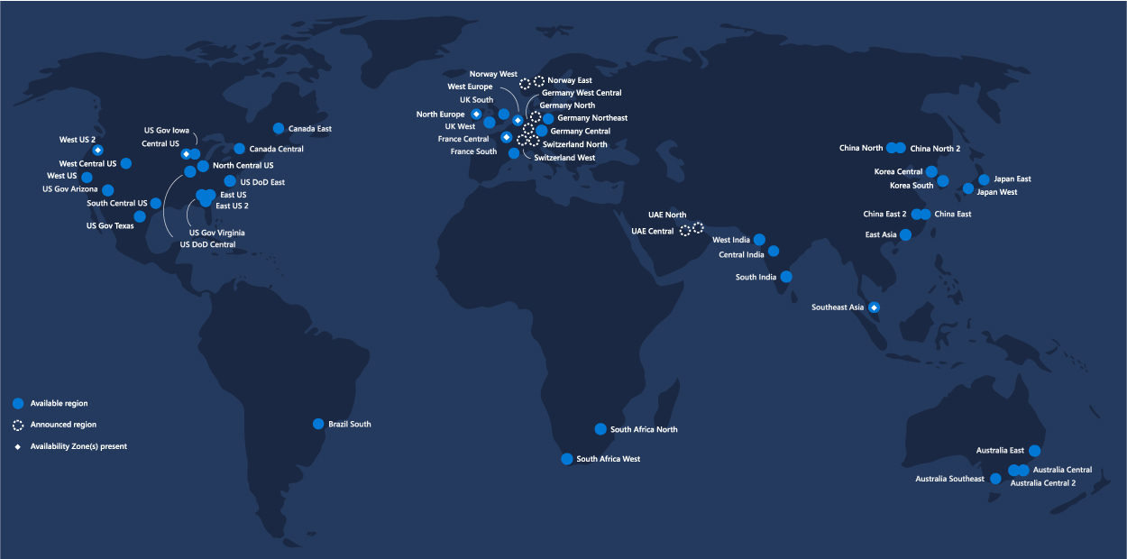 Azure-Region-Map