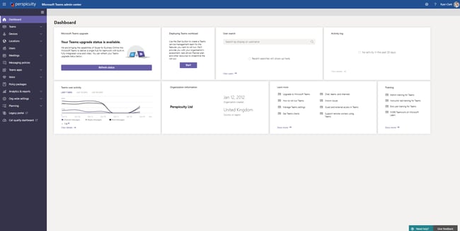 Microsoft Teams Admin Centre