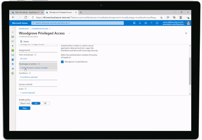 Conditional Access Authentication Context